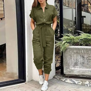 IVY | Summer Cargo Jumpsuit-Lizabella Fashion