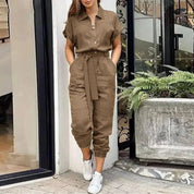 IVY | Summer Cargo Jumpsuit-Lizabella Fashion