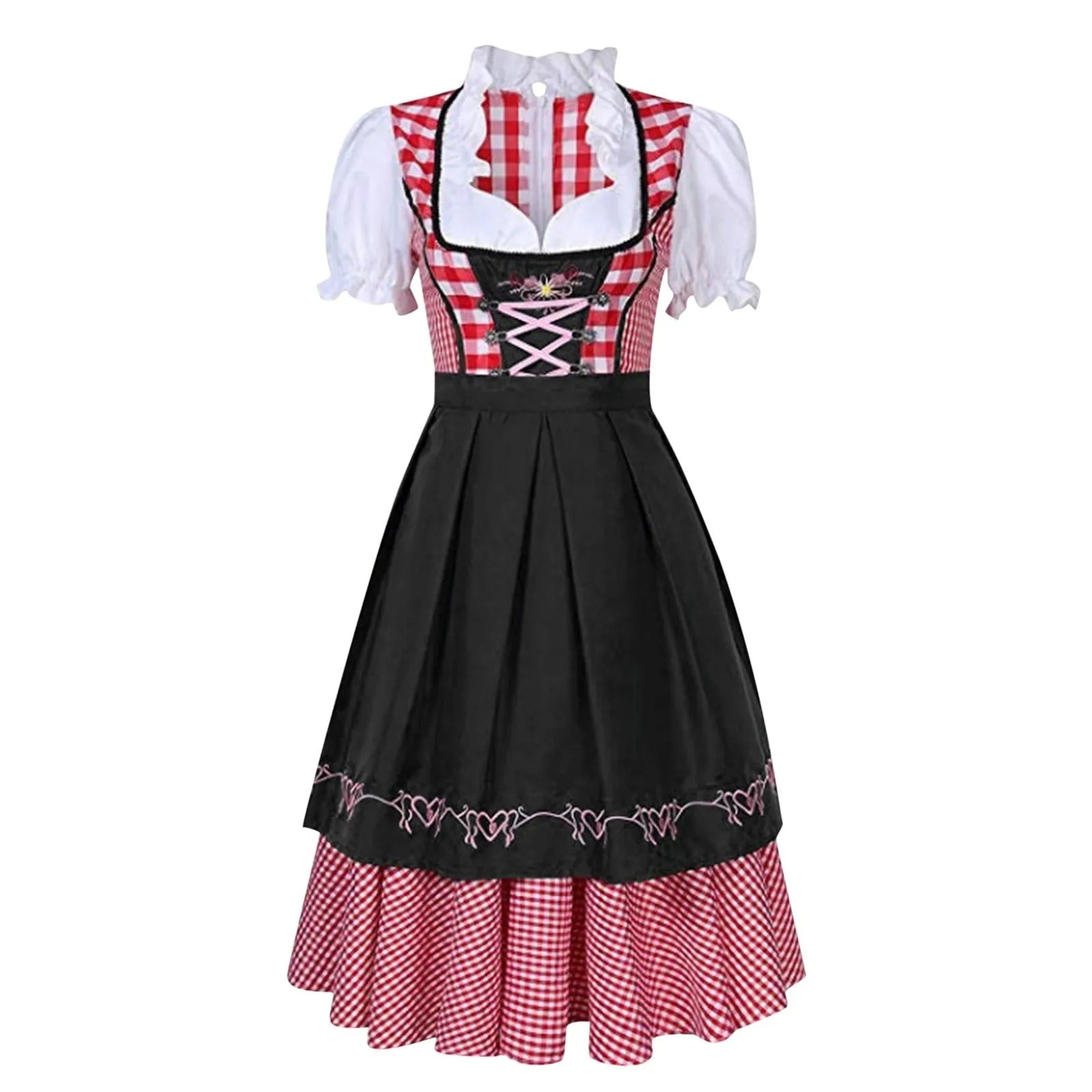 JANE | Abito Dirndl retrò a quadri dell'Oktoberfest 1