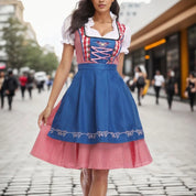 JANE | Abito Dirndl retrò a quadri dell'Oktoberfest 2