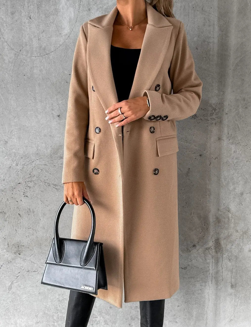 KATE | Woolen Coat Long Fit Women - Lizabella Fashion