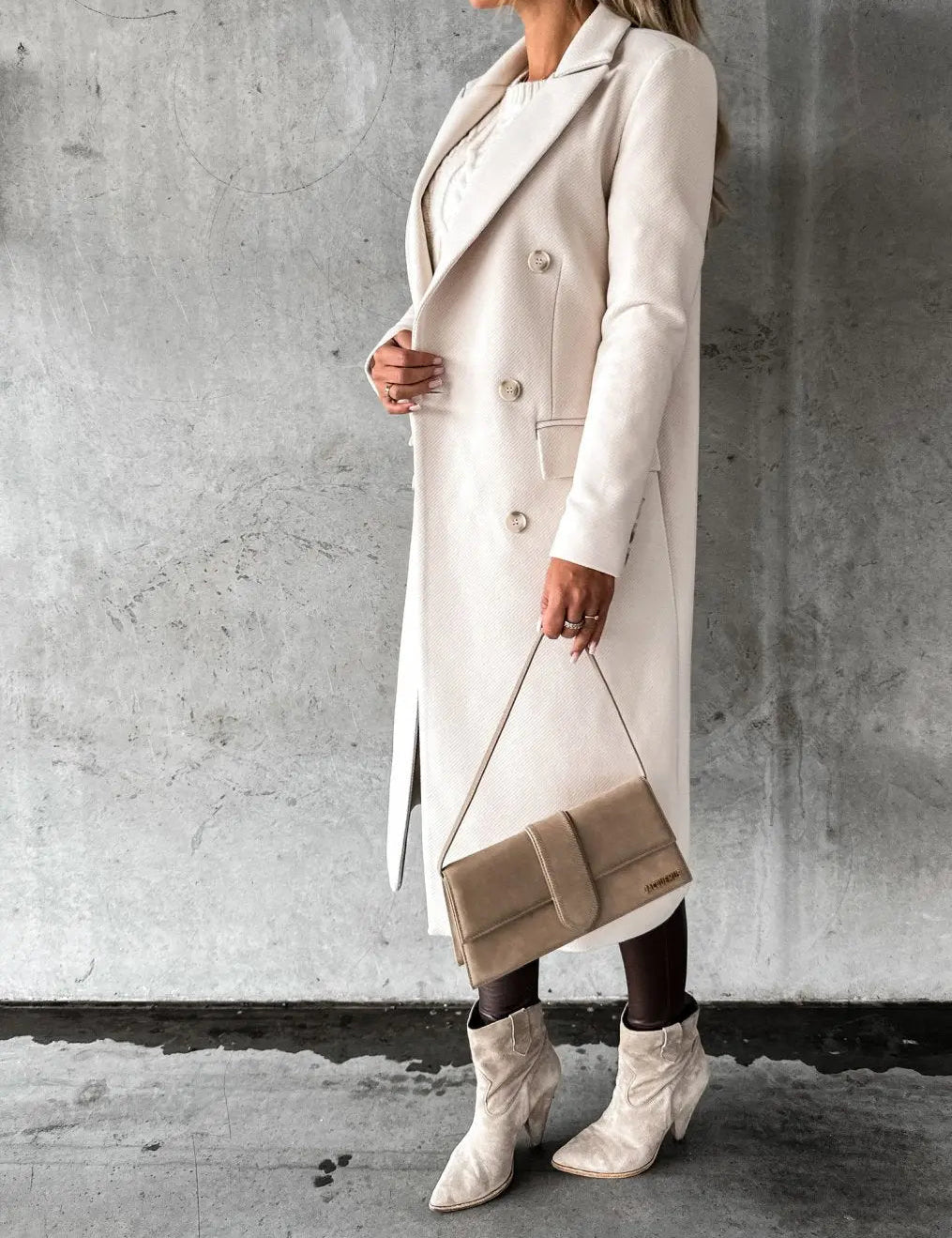 KATE | Woolen Coat Long Fit Women - Lizabella Fashion