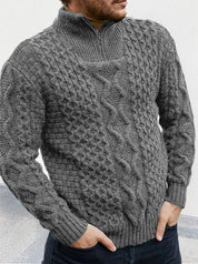 Kevin | Maglione Mountain Weave con mezza zip 2