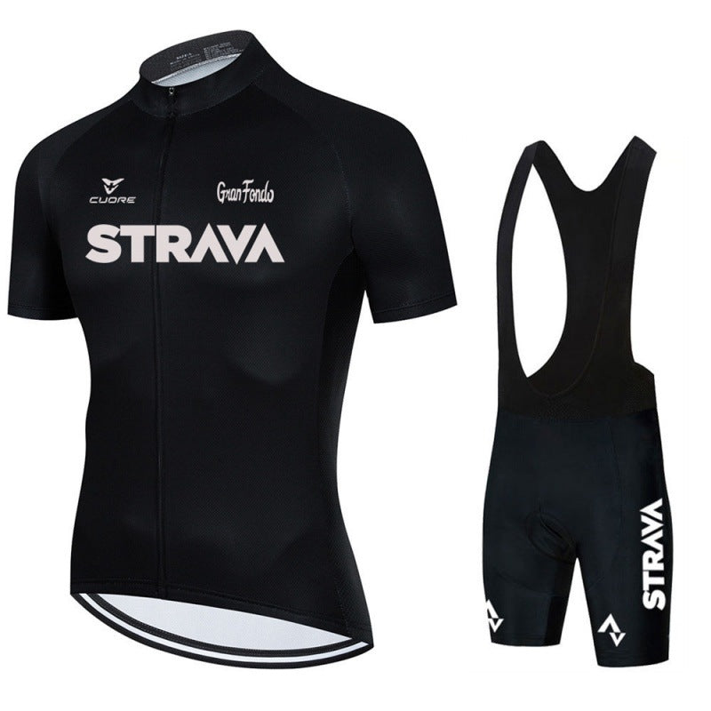 Kobe | Completo da ciclismo da uomo con maglia e pantaloncini con bretelle 0