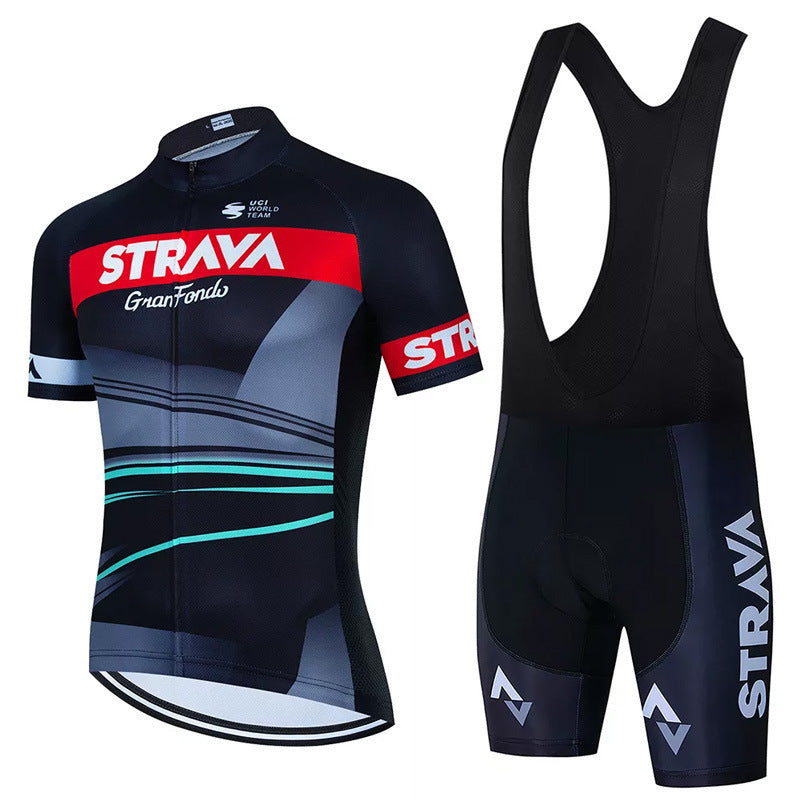 Kobe | Completo da ciclismo da uomo con maglia e pantaloncini con bretelle 7