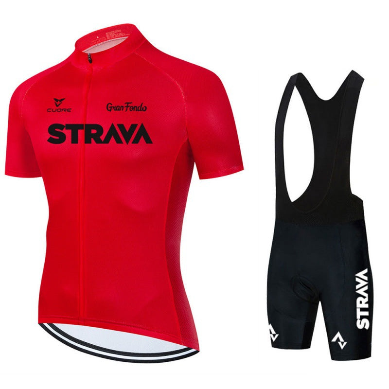 Kobe | Completo da ciclismo da uomo con maglia e pantaloncini con bretelle 8