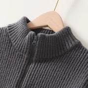 Marco | Giacca maglione in maglia con zip da uomo