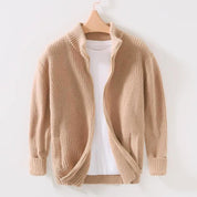 Marco | Giacca maglione in maglia con zip da uomo