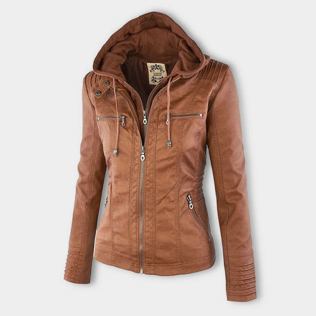 Giacca Estiva in Pelle PU di Lusso – Elegante e Pratica