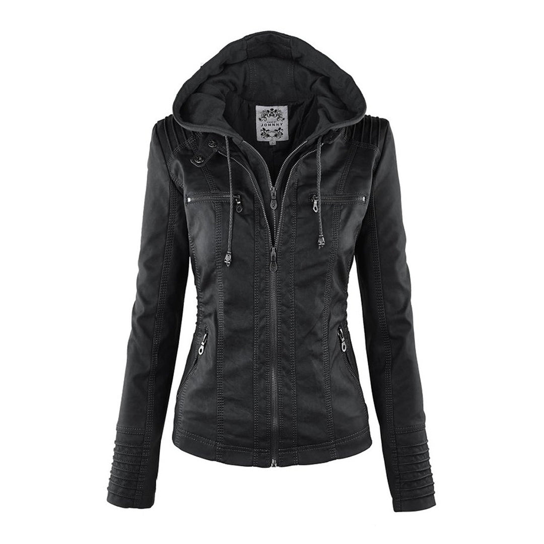 Giacca Estiva in Pelle PU di Lusso – Elegante e Pratica