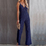 LUCY | Graceful Lace Jumpsuit for Effortless Chic - Lizabella Fashion