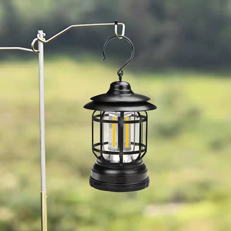 Lampada da campeggio retrò portatile 4