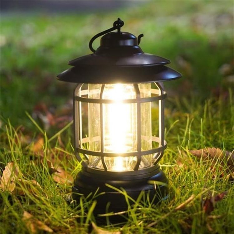 Lampada da campeggio retrò portatile 5