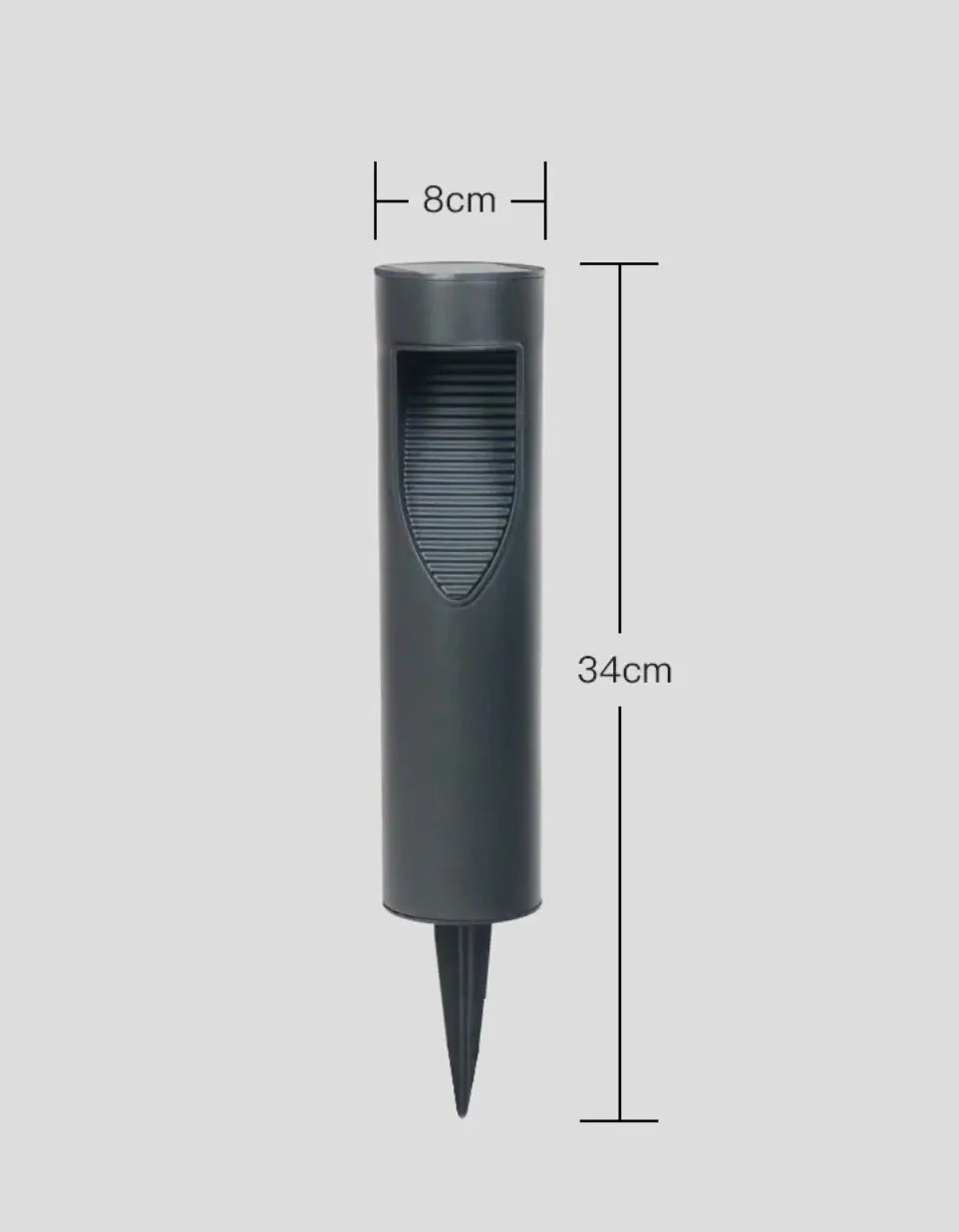 Lampada da esterno a LED ad energia solare con sensore di luce automatico: lampada da esterno minimalista per giardino e patio 3