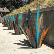 Lampada da giardino agave solare impermeabile a mano - eleganti luci solari esterne per illuminazione del giardino 0