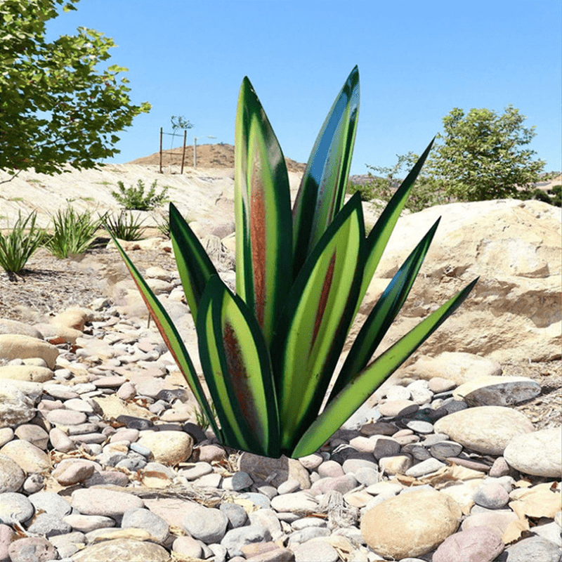 Lampada da giardino agave solare impermeabile a mano - eleganti luci solari esterne per illuminazione del giardino 6