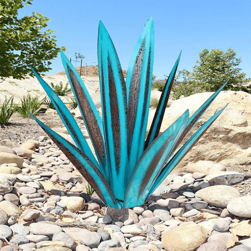 Lampada da giardino agave solare impermeabile a mano - eleganti luci solari esterne per illuminazione del giardino 7