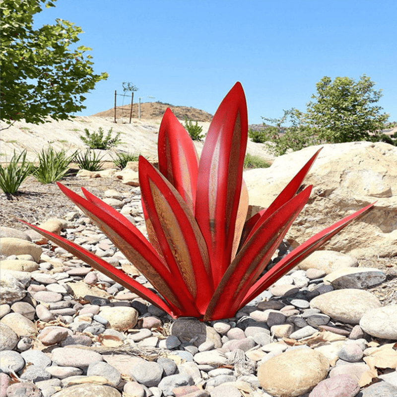 Lampada da giardino agave solare impermeabile a mano - eleganti luci solari esterne per illuminazione del giardino 8