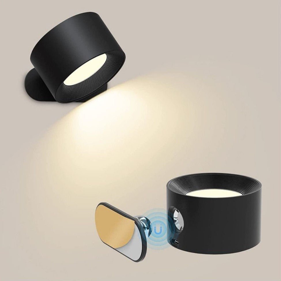 Lampada da parete senza fili con magnete a 360° 3