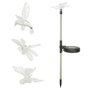 Lampada solare da giardino con colibrì, farfalla e libellula: design ecologico e resistente alle intemperie per un'affascinante illuminazione esterna 6