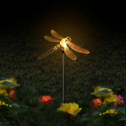 Lampada solare da giardino con colibrì, farfalla e libellula: design ecologico e resistente alle intemperie per un'affascinante illuminazione esterna 7