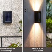 Luce esterna ad energia solare con rilevamento crepuscolare – Lampada da giardino impermeabile per un'elegante illuminazione esterna 1