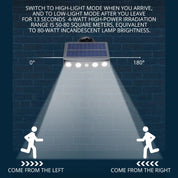 Luce esterna ad energia solare con sensore di movimento PIR: luci esterne impermeabili IP68, a basso consumo energetico, per sicurezza e praticità 2