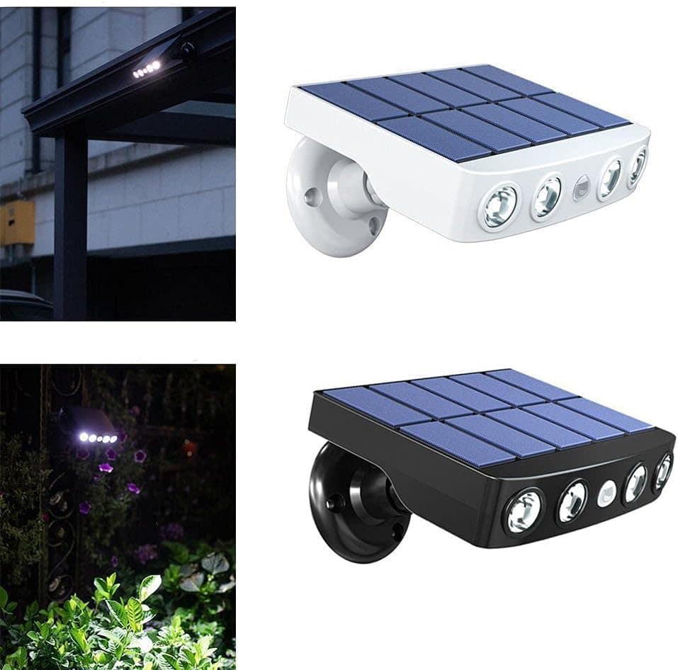 Luce esterna ad energia solare con sensore di movimento PIR: luci esterne impermeabili IP68, a basso consumo energetico, per sicurezza e praticità 5