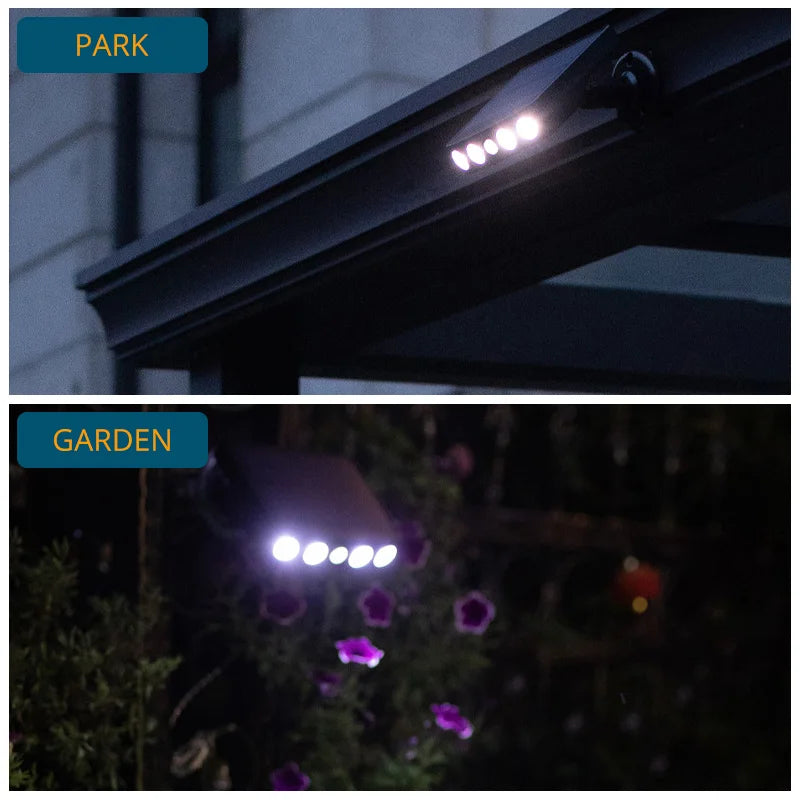 Luce esterna ad energia solare con sensore di movimento PIR: luci esterne impermeabili IP68, a basso consumo energetico, per sicurezza e praticità 6