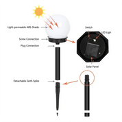Luce solare ecologica con cambio colore e grado di impermeabilità IP45 – Controllo automatico della luce per giardino e patio 3