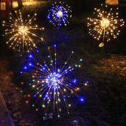 Luci da giardino ad energia solare con illuminazione flessibile in filo di rame – LED bianco caldo e RGB, impermeabili, 100 LED, lunghe 10 metri 2