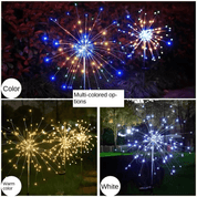 Luci da giardino ad energia solare con illuminazione flessibile in filo di rame – LED bianco caldo e RGB, impermeabili, 100 LED, lunghe 10 metri 3