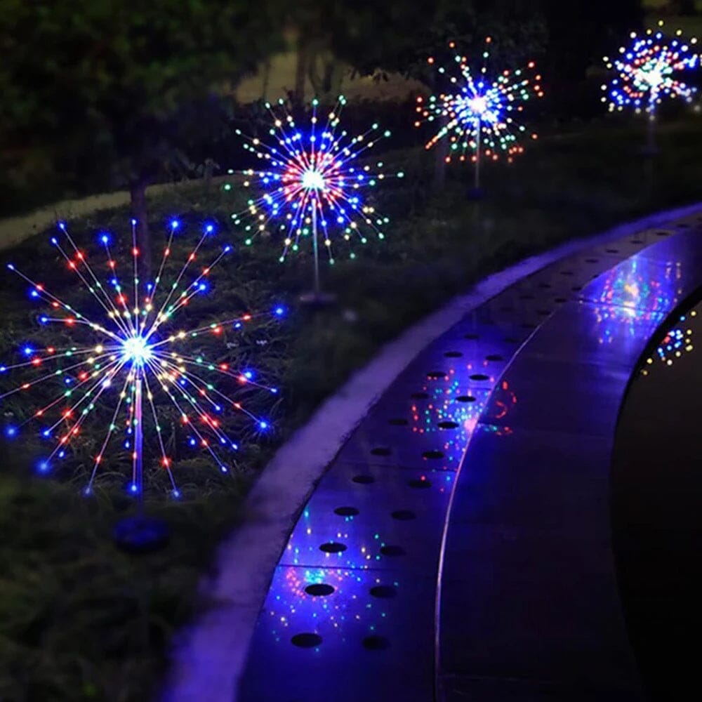 Luci da giardino ad energia solare con illuminazione flessibile in filo di rame – LED bianco caldo e RGB, impermeabili, 100 LED, lunghe 10 metri 4