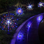 Luci da giardino ad energia solare con illuminazione flessibile in filo di rame – LED bianco caldo e RGB, impermeabili, 100 LED, lunghe 10 metri 4