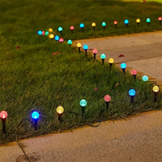 Luci solari da giardino con 30 LED – Mini luci resistenti alle intemperie in bianco caldo con 8 modalità di illuminazione per aree esterne 0
