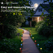 Luci solari da giardino con 30 LED – Mini luci resistenti alle intemperie in bianco caldo con 8 modalità di illuminazione per aree esterne 3
