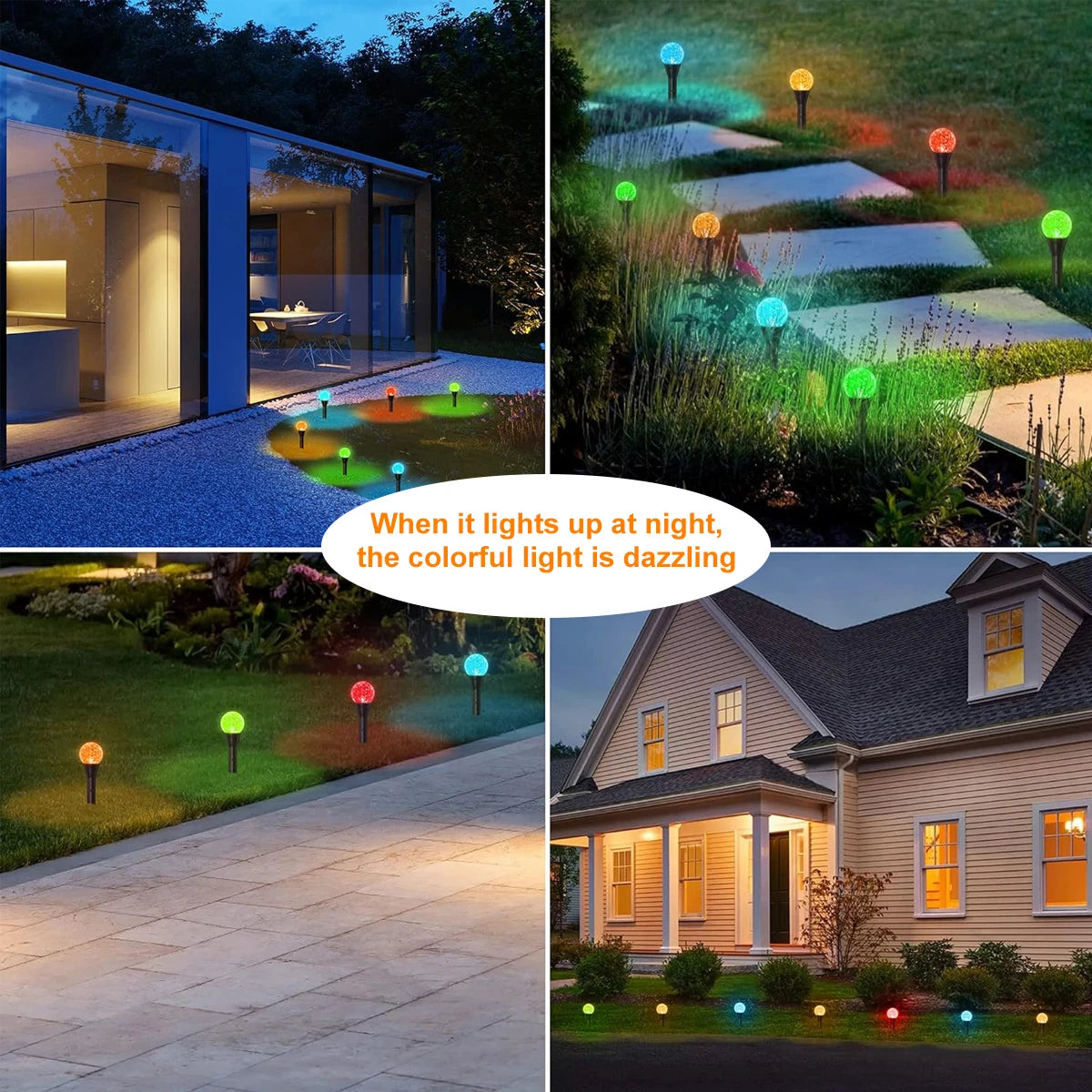Luci solari da giardino con 30 LED – Mini luci resistenti alle intemperie in bianco caldo con 8 modalità di illuminazione per aree esterne 5