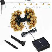 Luci solari impermeabili in stile marocchino - SunGlow Strings 3
