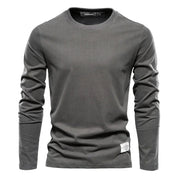 Maglietta casual a maniche lunghe con scollo rotondo per uomo 6