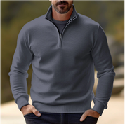 Maglione casual con mezza zip | Maglia morbida, traspirante, ideale per vestirsi a strati 1