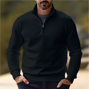 Maglione casual con mezza zip | Maglia morbida, traspirante, ideale per vestirsi a strati 2