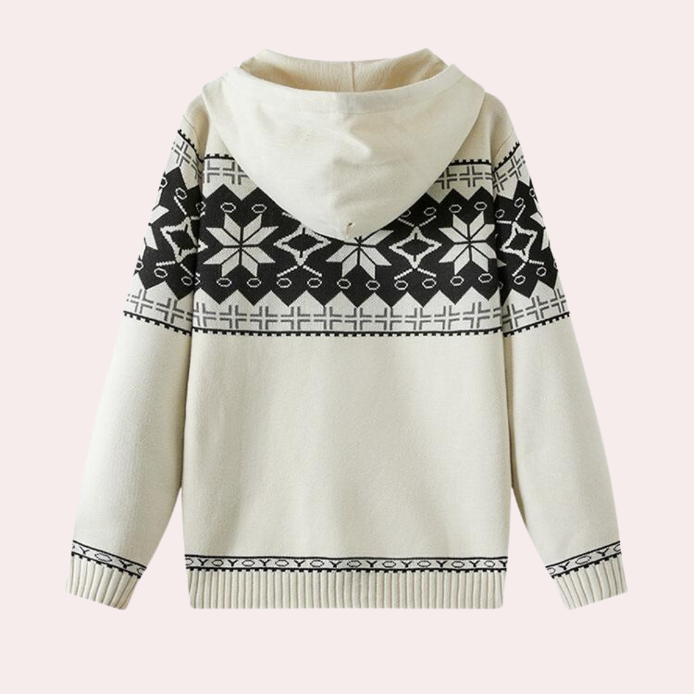 Maglione comodo da uomo con cappuccio 2
