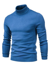 Maglione dolcevita da uomo - Vestibilità slim - Maglia morbida - Manica lunga - Abbigliamento casual elegante 1