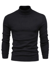 Maglione dolcevita da uomo - Vestibilità slim - Maglia morbida - Manica lunga - Abbigliamento casual elegante 10