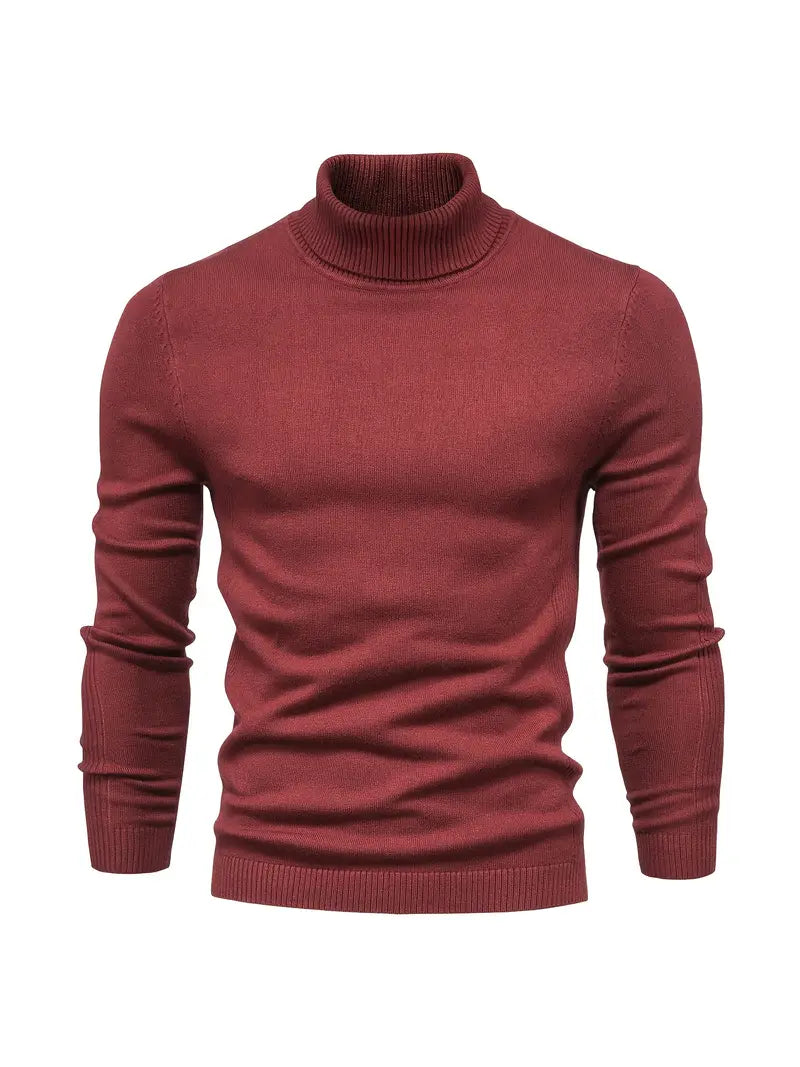 Maglione dolcevita da uomo - Vestibilità slim - Maglia morbida - Manica lunga - Abbigliamento casual elegante 6