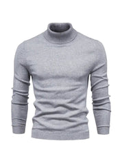 Maglione dolcevita da uomo - Vestibilità slim - Maglia morbida - Manica lunga - Abbigliamento casual elegante 8