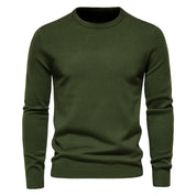 Maglione girocollo da uomo – Vestibilità regolare – Manica lunga – Maglione lavorato a maglia morbido e caldo 1