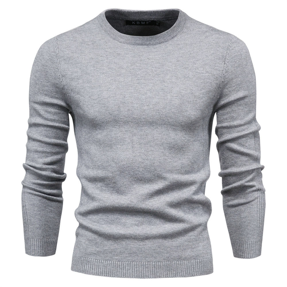 Maglione girocollo da uomo – Vestibilità regolare – Manica lunga – Maglione lavorato a maglia morbido e caldo 2