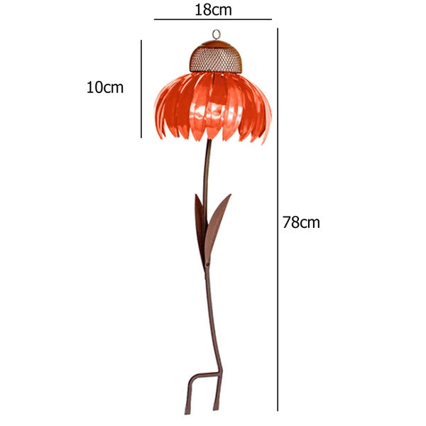 Mangiatoia per uccelli a forma di echinacea 7