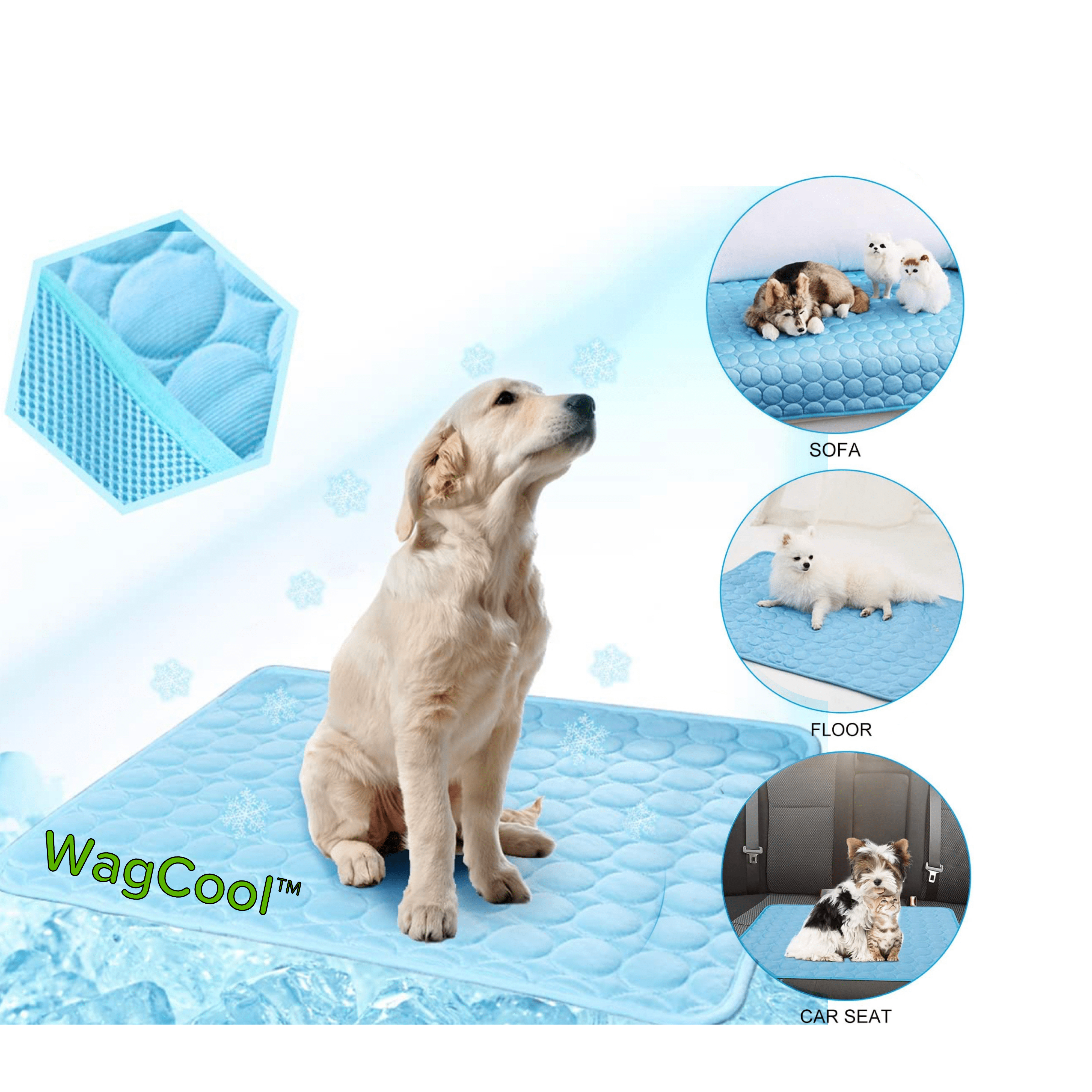 Mappe del cane di raffreddamento - tappetino coolpet 2